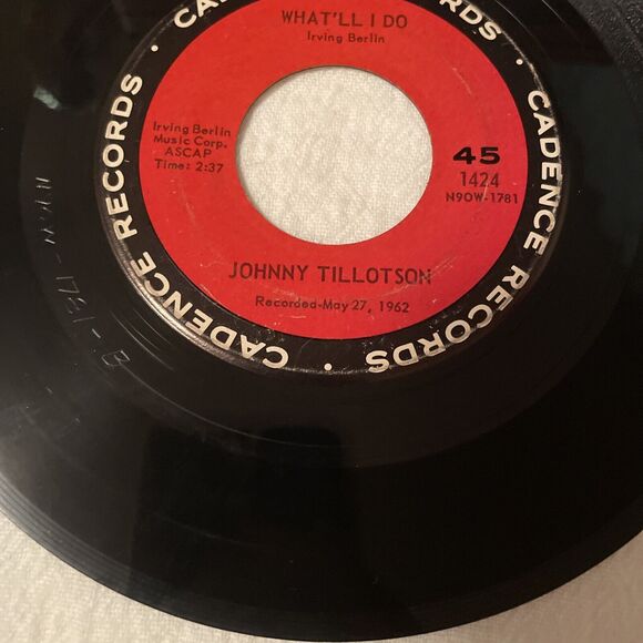 Johnny Tillotson Send Me The Pillow You Dream On/What’ll I Do 45RPM * 1962 - Picture 11 of 12